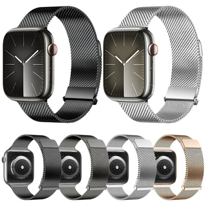 For Apple Watch Series 8 41mm DUX DUCIS Milanese Pro Series Stainless Steel Watch Band(Graphite) - Watch Bands by DUX DUCIS | Online Shopping South Africa | PMC Jewellery