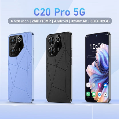 C20 Pro 5G / U32, 3GB+32GB, 6.528 inch Face Identification Android 10.0 MTK6737 Quad Core, Network: 4G, OTG, Dual SIM(Blue) -  by PMC Jewellery | Online Shopping South Africa | PMC Jewellery