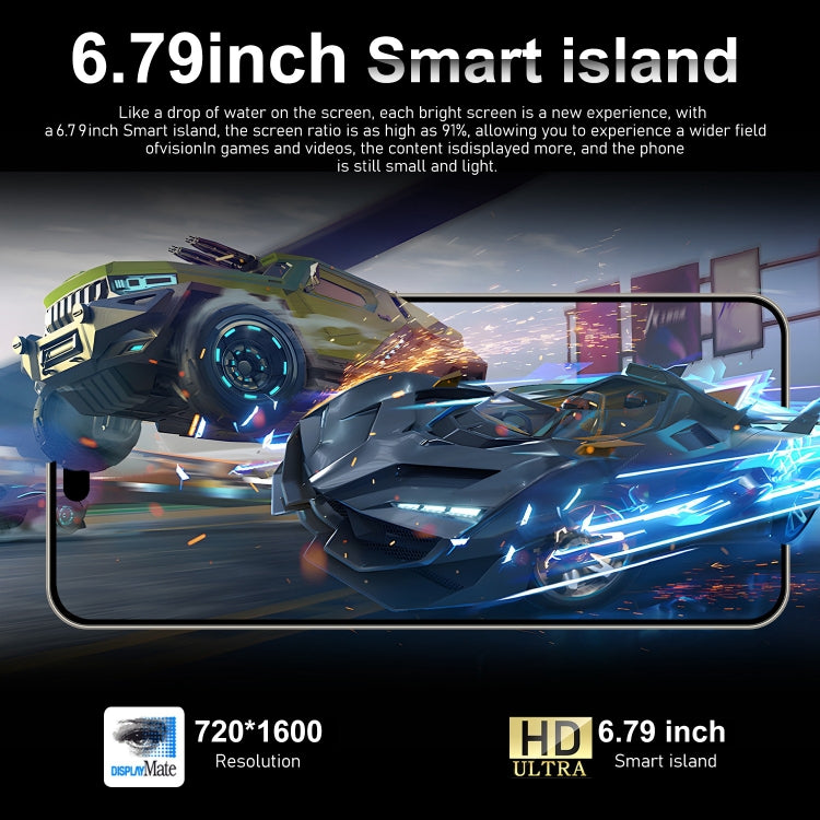 i15 Pro Max / VD1, 3GB+32GB, 6.79 inch Screen, Face Identification, Android 8.1 MTK6753 Octa Core, Network: 4G, Dual SIM(Blue) -  by PMC TechLife | Online Shopping South Africa | PMC TechLife