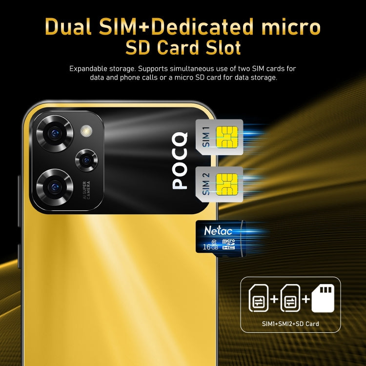 X5 Pro / X17, 2GB+16GB, 6.49 inch Face Identification Android 8.1 MTK6580A Quad Core, Network: 3G, Dual SIM(Yellow) -  by PMC TechLife | Online Shopping South Africa | PMC TechLife