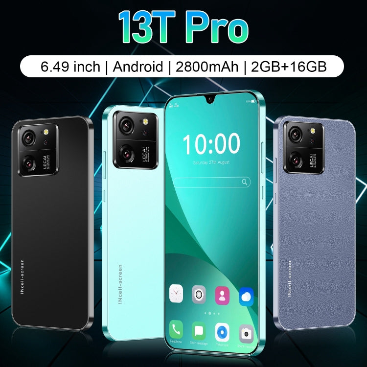 13T Pro / X18, 2GB+16GB, 6.49 inch Face Identification Android 8.1 MTK6580A Quad Core, Network: 3G, Dual SIM(Green) -  by PMC TechLife | Online Shopping South Africa | PMC TechLife