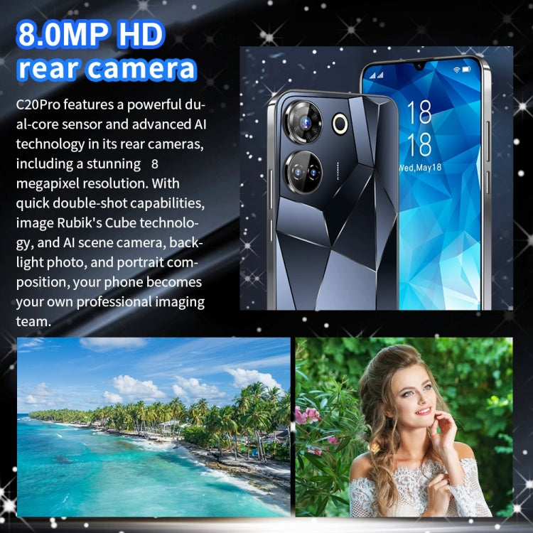 C20 Pro / X19, 2GB+16GB, 6.49 inch Face Identification Android 8.1 MTK6580A Quad Core, Network: 3G, Dual SIM(White) -  by PMC TechLife | Online Shopping South Africa | PMC TechLife