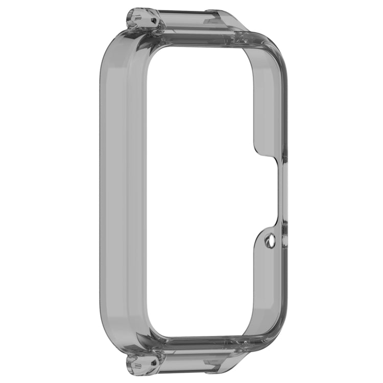 For Samsung Galaxy Fit 3 12mm Half Coverage Hollowed PC Watch Protective Case(Transparent Black) - Watch Cases by PMC TechLife | Online Shopping South Africa | PMC TechLife