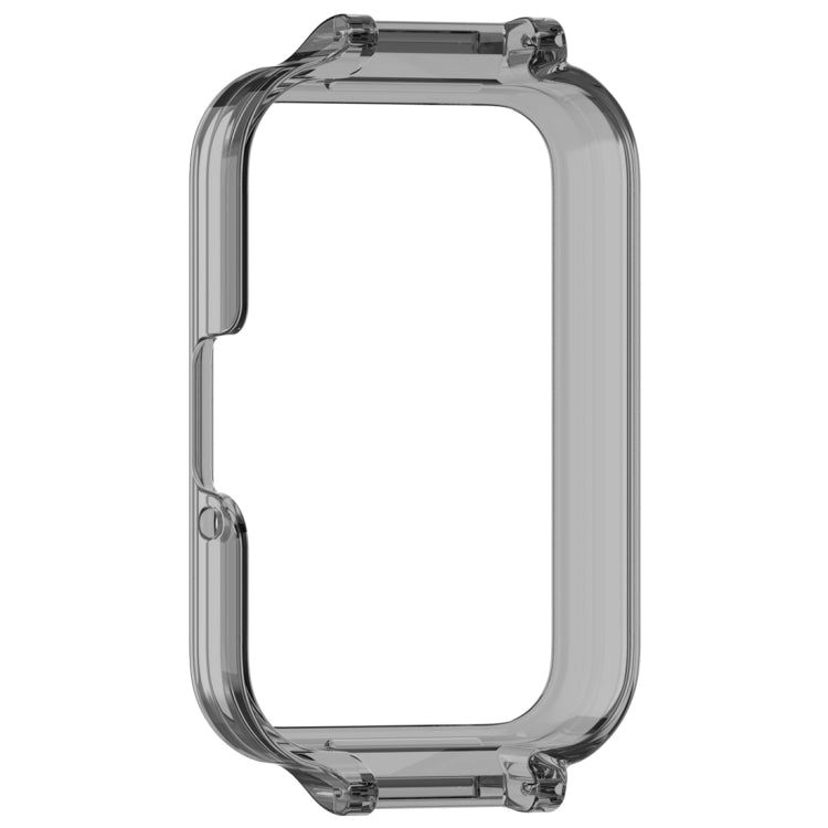 For Samsung Galaxy Fit 3 12mm Half Coverage Hollowed PC Watch Protective Case(Transparent Black) - Watch Cases by PMC TechLife | Online Shopping South Africa | PMC TechLife
