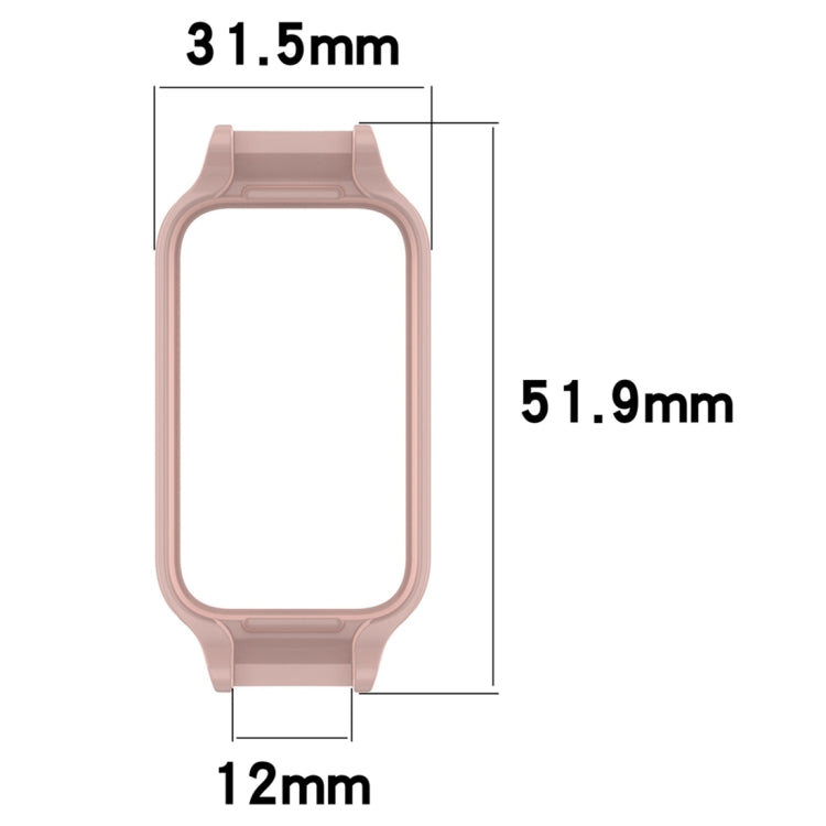 For Samsung Galaxy Fit 3 12mm Half Coverage Hollowed PC Watch Protective Case(Black) - Watch Cases by PMC TechLife | Online Shopping South Africa | PMC TechLife