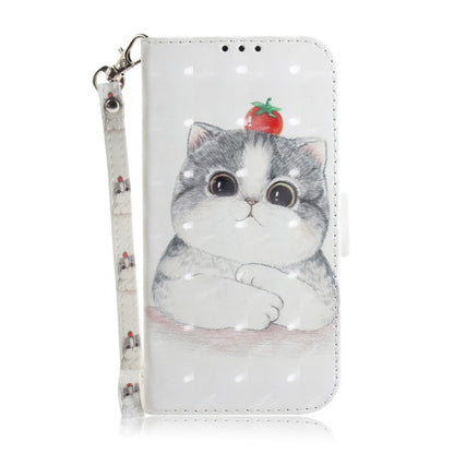 For Google Pixel 9 Pro 3D Colored Horizontal Flip Leather Phone Case(Cute Cat) - Google Cases by PMC Jewellery | Online Shopping South Africa | PMC Jewellery | Buy Now Pay Later Mobicred