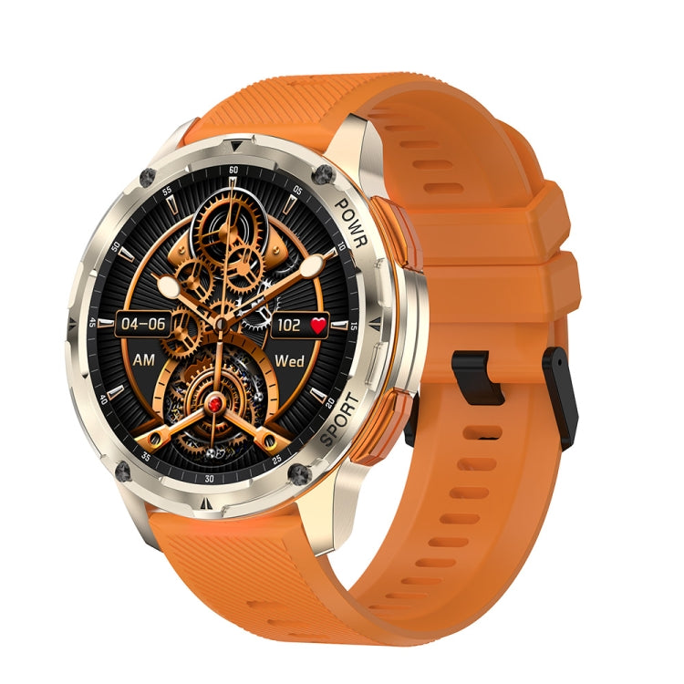 LEMFO AK59 1.43 inch AMLOED Round Screen Silicone Strap Smart Watch(Gold) - free shipping - PMC TechLife - Order now!