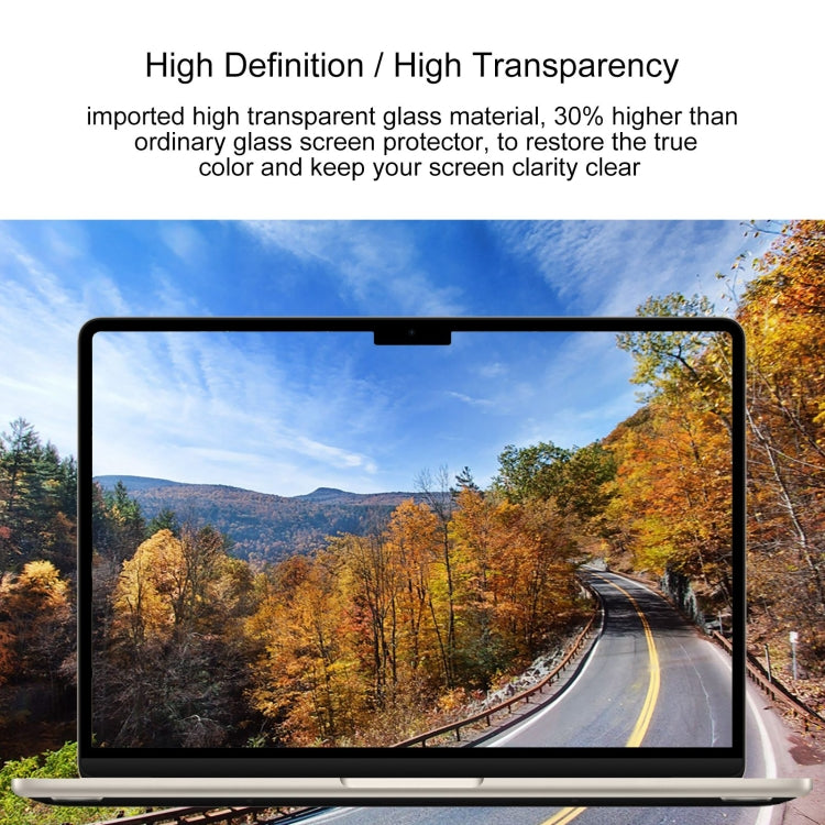 For Macbook Air 13 2024 2pcs 0.26mm 9H Surface Hardness Explosion-proof Tempered Glass Film - Screen Protectors by PMC TechLife | Online Shopping South Africa | PMC TechLife | Buy Now Pay Later Mobicred