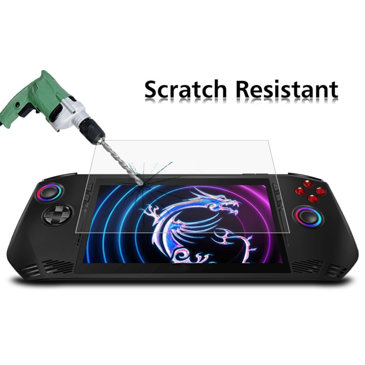 For MSI Claw 7 inch Game Console 2pcs 9H 0.3mm Explosion-proof Tempered Glass Film - Tempered Glass by PMC TechLife | Online Shopping South Africa | PMC TechLife | Buy Now Pay Later Mobicred
