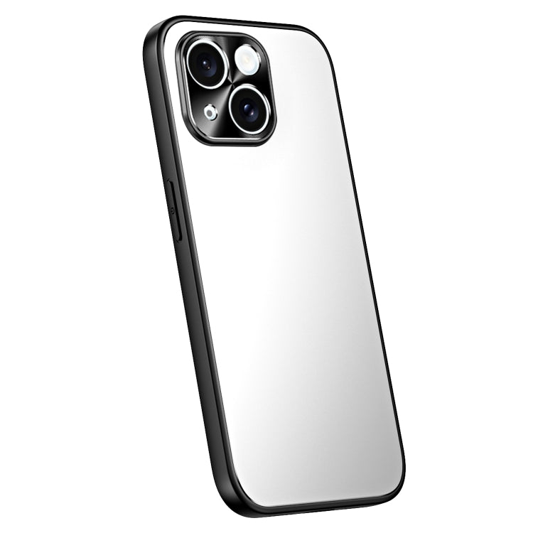 For iPhone 14 R-JUST RJ-61 Electroplating Frosted TPU + PC Phone Case(Silver) - iPhone 14 Cases by R-JUST | Online Shopping South Africa | PMC TechLife
