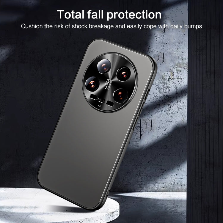For Xiaomi 14 Ultra R-JUST RJ-61 Electroplating Frosted TPU + PC Phone Case(Blue) - 14 Ultra Cases by R-JUST | Online Shopping South Africa | PMC TechLife