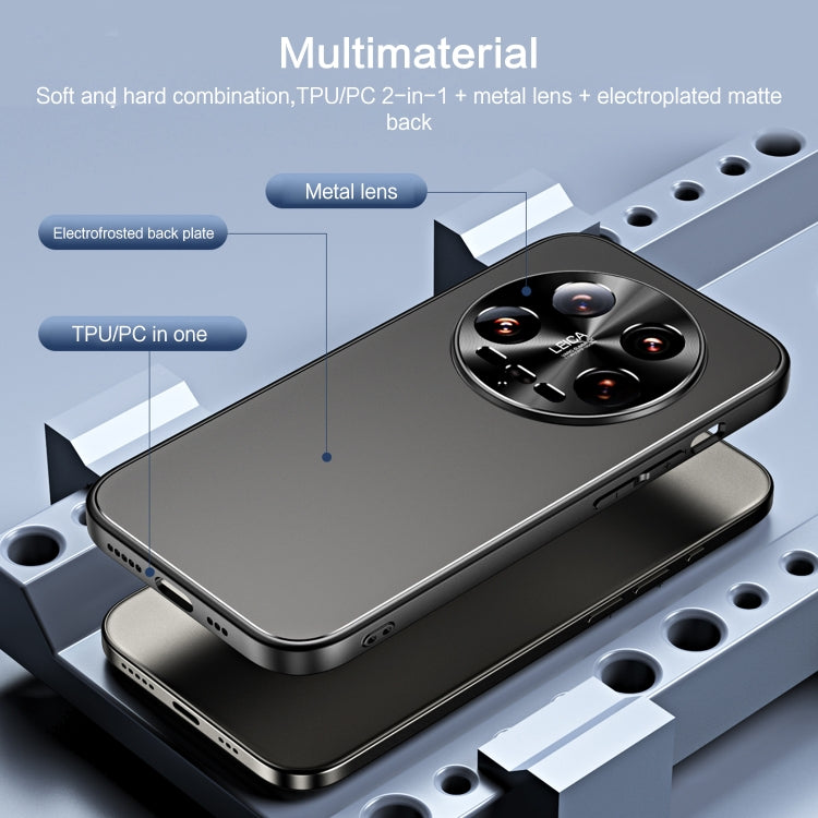 For Xiaomi 14 Ultra R-JUST RJ-61 Electroplating Frosted TPU + PC Phone Case(Grey) - free shipping - PMC TechLife - Order now!