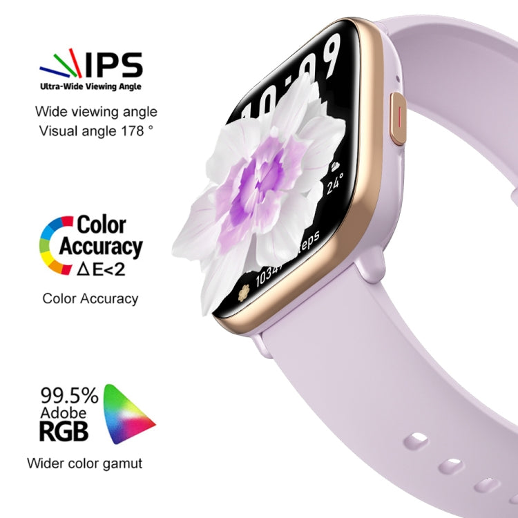 HD12 1.75 inch IP68 Waterproof Smart Watch, Support Blood Oxygen Monitoring(Purple) - Smart Wristbands by PMC Jewellery | Online Shopping South Africa | PMC Jewellery