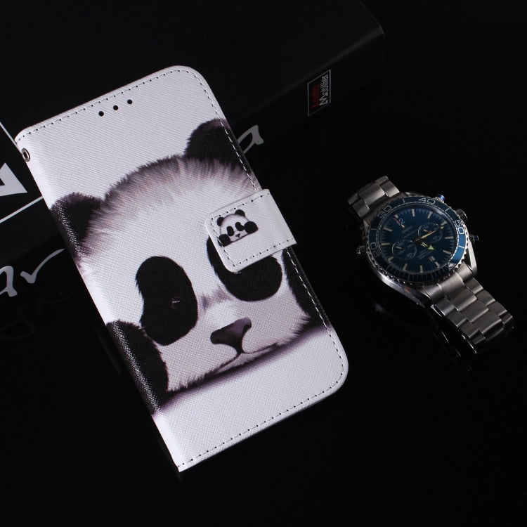 For Google Pixel 9 Coloured Drawing Flip Leather Phone Case(Panda) - Google Cases by PMC TechLife | Online Shopping South Africa | PMC TechLife | Buy Now Pay Later Mobicred