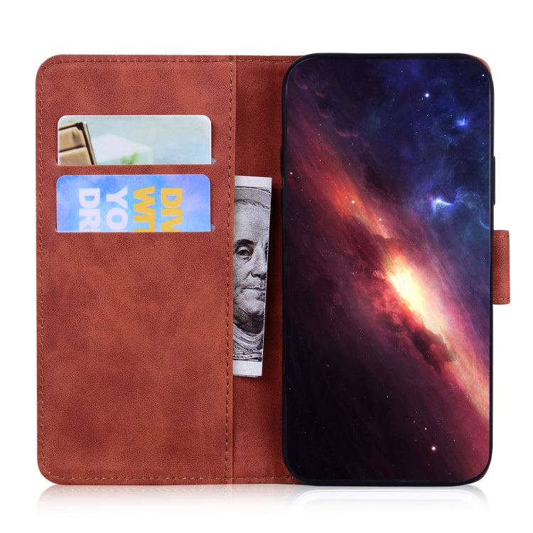 For Google Pixel 9 Pro Skin Feel Pure Color Flip Leather Phone Case(Brown) - Google Cases by PMC TechLife | Online Shopping South Africa | PMC TechLife | Buy Now Pay Later Mobicred
