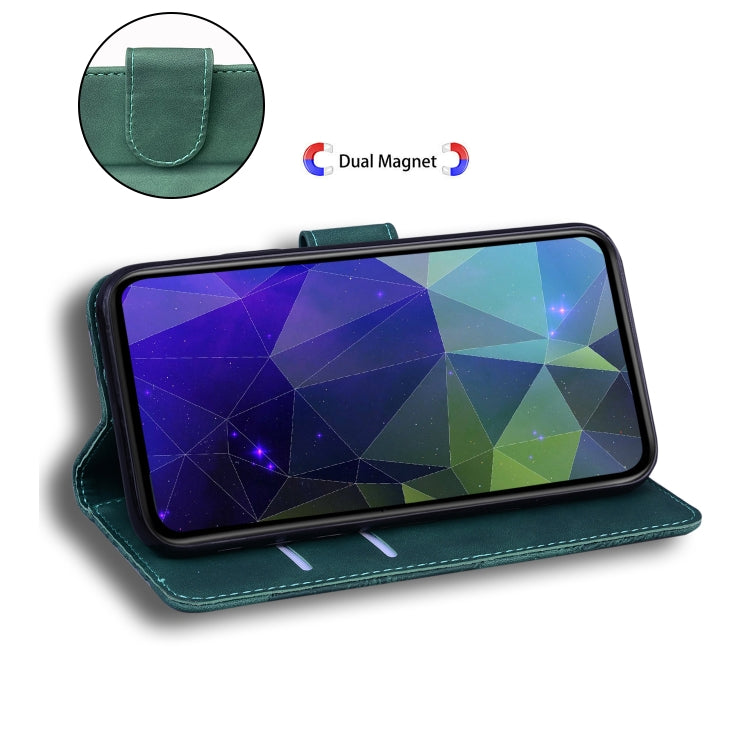 For Google Pixel 9 Skin Feel Pure Color Flip Leather Phone Case(Green) - Google Cases by PMC TechLife | Online Shopping South Africa | PMC TechLife | Buy Now Pay Later Mobicred