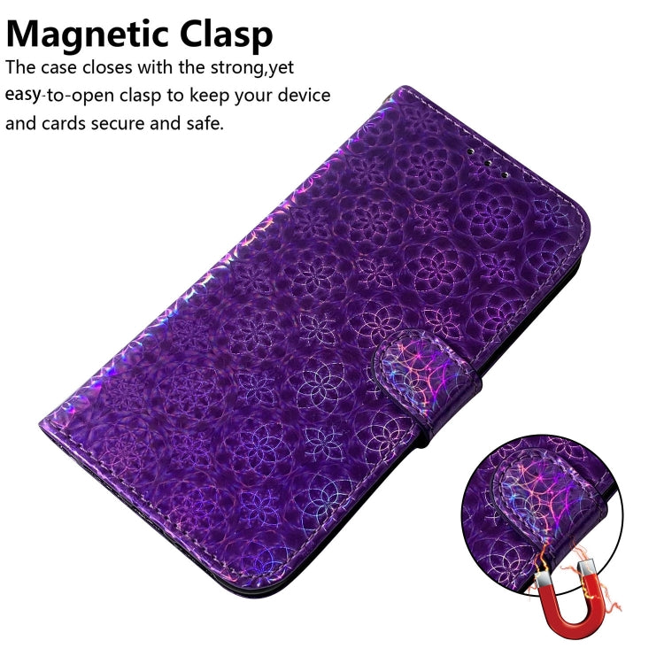 For Google Pixel 9 Pro Colorful Magnetic Buckle Leather Phone Case(Purple) - Google Cases by PMC TechLife | Online Shopping South Africa | PMC TechLife | Buy Now Pay Later Mobicred