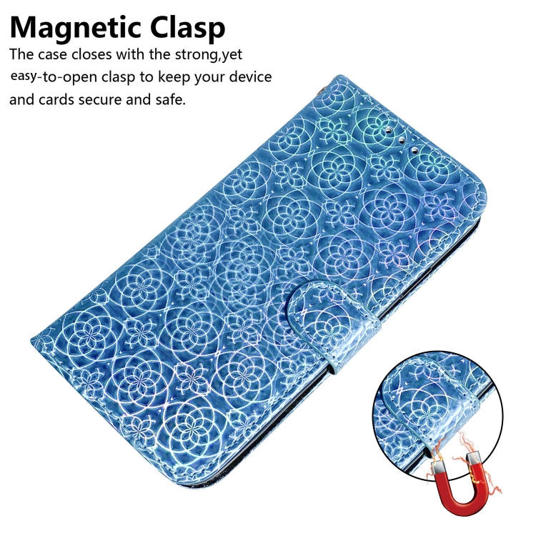 For Google Pixel 9 Colorful Magnetic Buckle Leather Phone Case(Blue) - Google Cases by PMC TechLife | Online Shopping South Africa | PMC TechLife | Buy Now Pay Later Mobicred