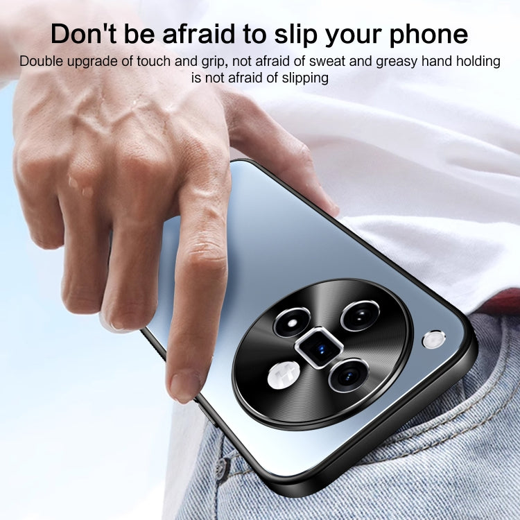 For OPPO Find X7 R-JUST RJ-61 Electroplating Frosted TPU + PC Phone Case(Blue) - OPPO Cases by R-JUST | Online Shopping South Africa | PMC TechLife | Buy Now Pay Later Mobicred