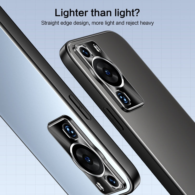 For Huawei P60 / P60 Pro R-JUST RJ-61 Electroplating Frosted TPU + PC Phone Case(Grey) - Huawei Cases by R-JUST | Online Shopping South Africa | PMC TechLife | Buy Now Pay Later Mobicred