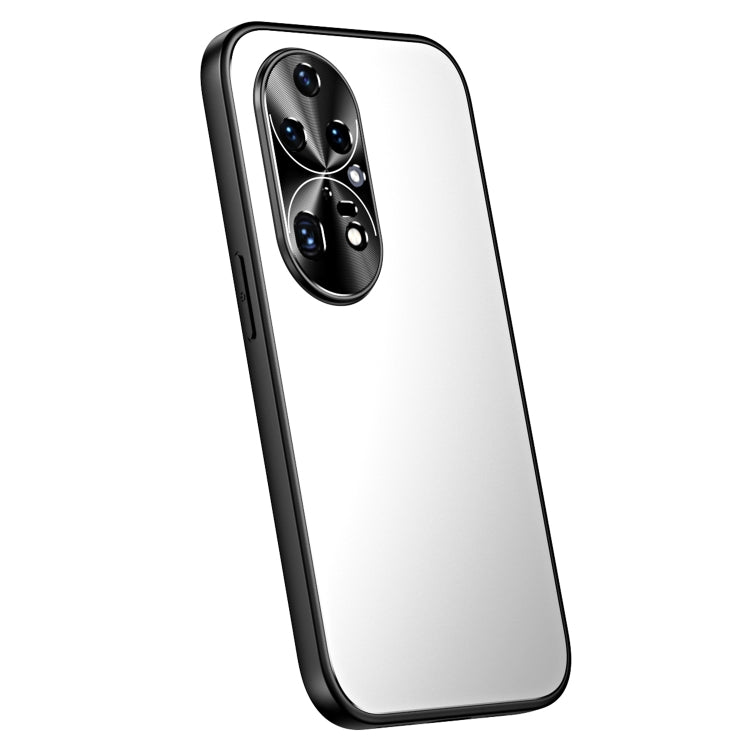 For Huawei P50 R-JUST RJ-61 Electroplating Frosted TPU + PC Phone Case(Silver) - Huawei Cases by R-JUST | Online Shopping South Africa | PMC TechLife | Buy Now Pay Later Mobicred