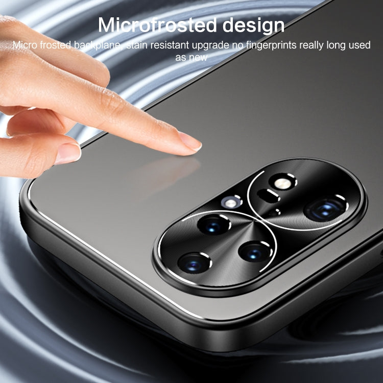 For Huawei P50 Pro R-JUST RJ-61 Electroplating Frosted TPU + PC Phone Case(Grey) - free shipping - PMC TechLife - Order now!
