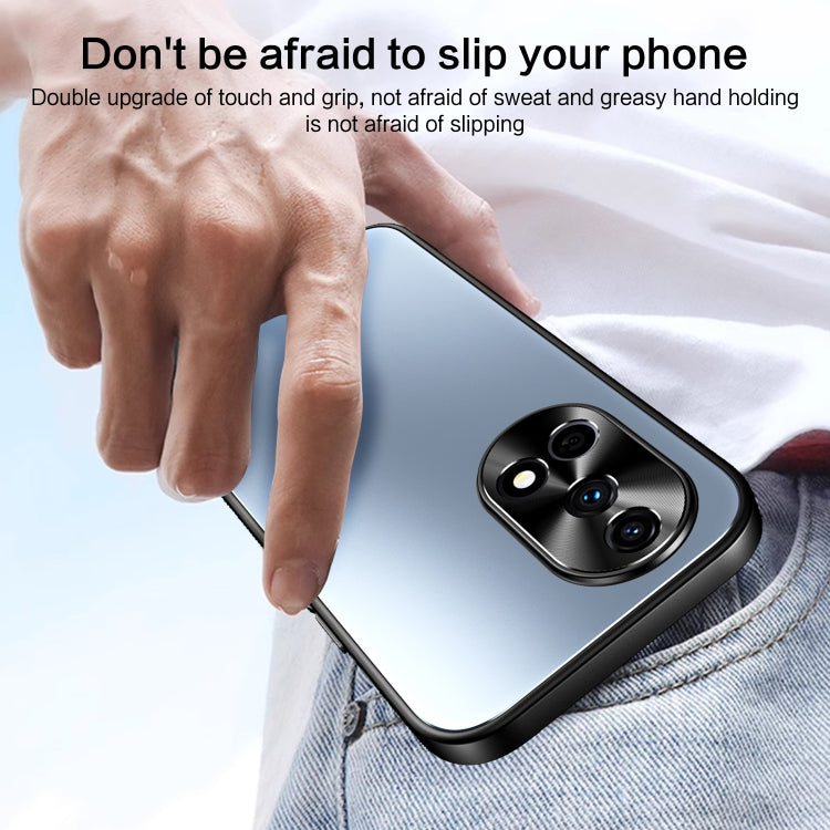 For Huawei nova 12 R-JUST RJ-61 Electroplating Frosted TPU + PC Phone Case(Silver) - Huawei Cases by R-JUST | Online Shopping South Africa | PMC TechLife | Buy Now Pay Later Mobicred