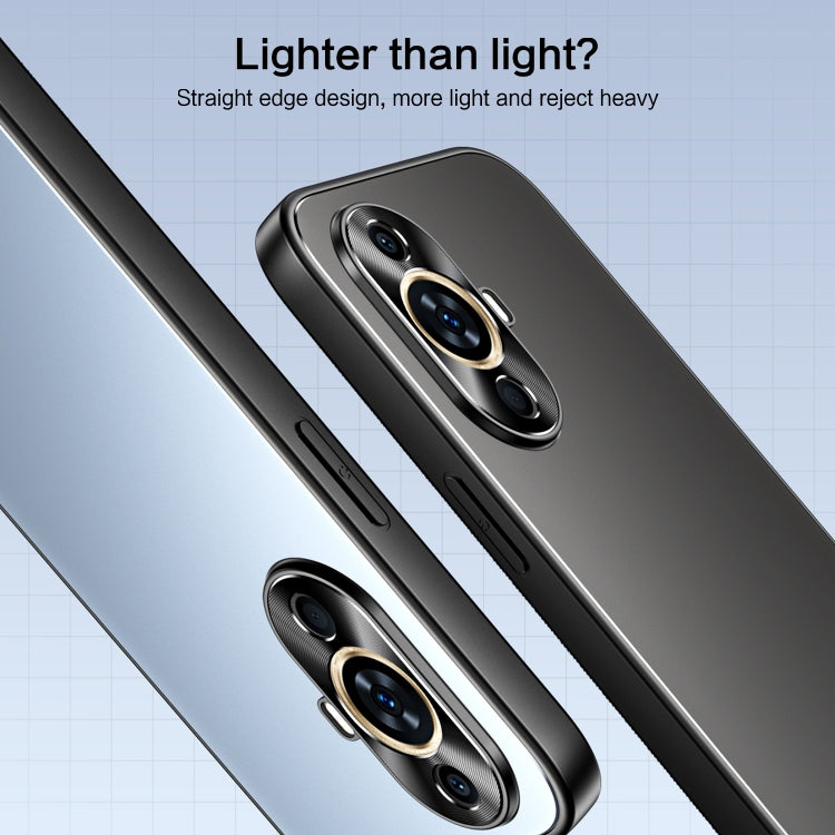 For Huawei nova 11 Pro R-JUST RJ-61 Electroplating Frosted TPU + PC Phone Case(Silver) - Huawei Cases by R-JUST | Online Shopping South Africa | PMC TechLife | Buy Now Pay Later Mobicred