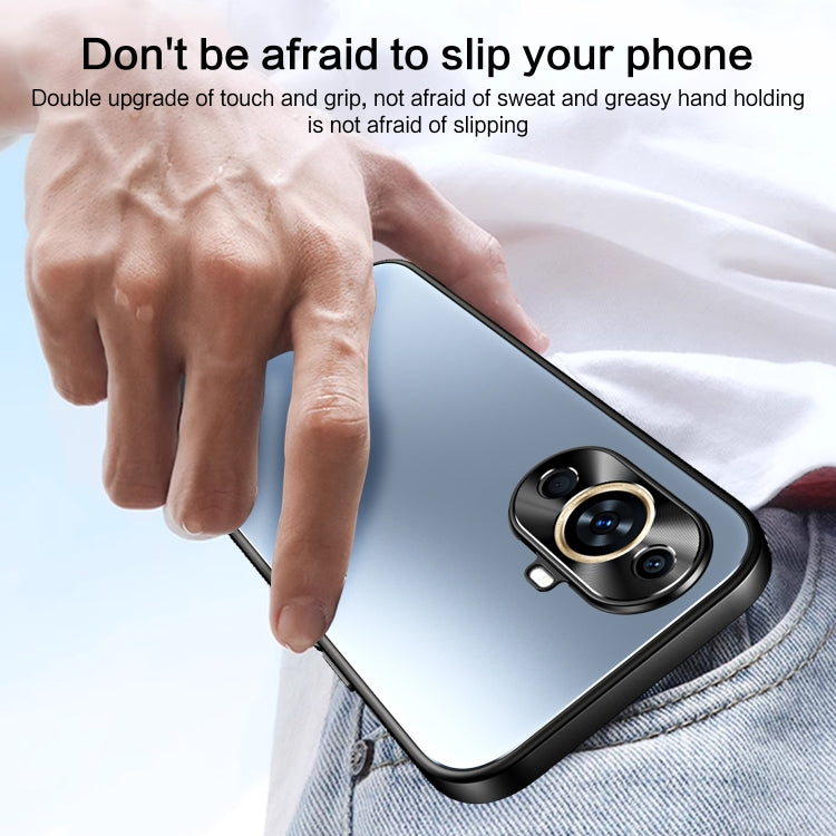 For Huawei nova 11 R-JUST RJ-61 Electroplating Frosted TPU + PC Phone Case(Grey) - Huawei Cases by R-JUST | Online Shopping South Africa | PMC TechLife | Buy Now Pay Later Mobicred