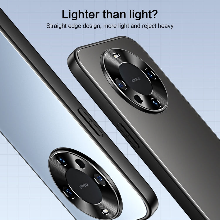 For Huawei Mate 60 Pro R-JUST RJ-61 Electroplating Frosted TPU + PC Phone Case(Silver) - free shipping - PMC TechLife - Order now!