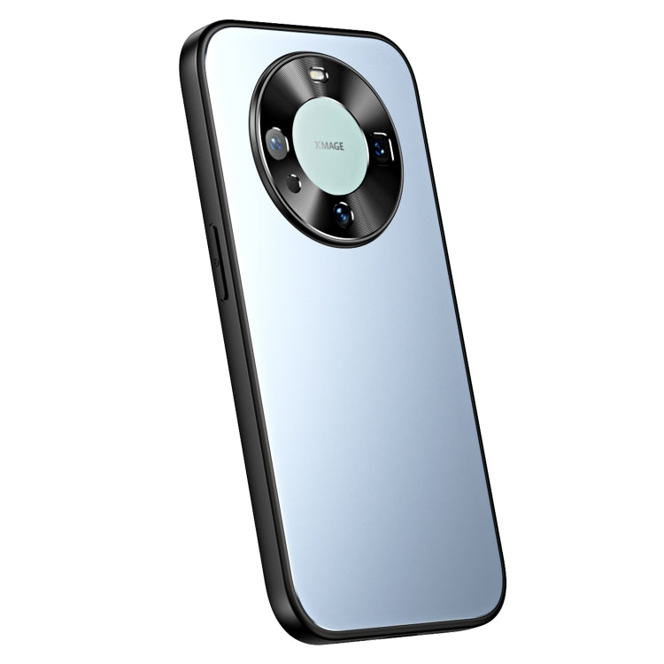 For Huawei Mate 60 R-JUST RJ-61 Electroplating Frosted TPU + PC Phone Case(Blue) - Huawei Cases by R-JUST | Online Shopping South Africa | PMC TechLife | Buy Now Pay Later Mobicred