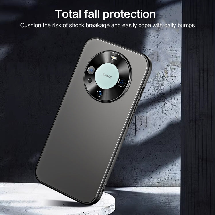 For Huawei Mate 60 R-JUST RJ-61 Electroplating Frosted TPU + PC Phone Case(Blue) - Huawei Cases by R-JUST | Online Shopping South Africa | PMC TechLife | Buy Now Pay Later Mobicred