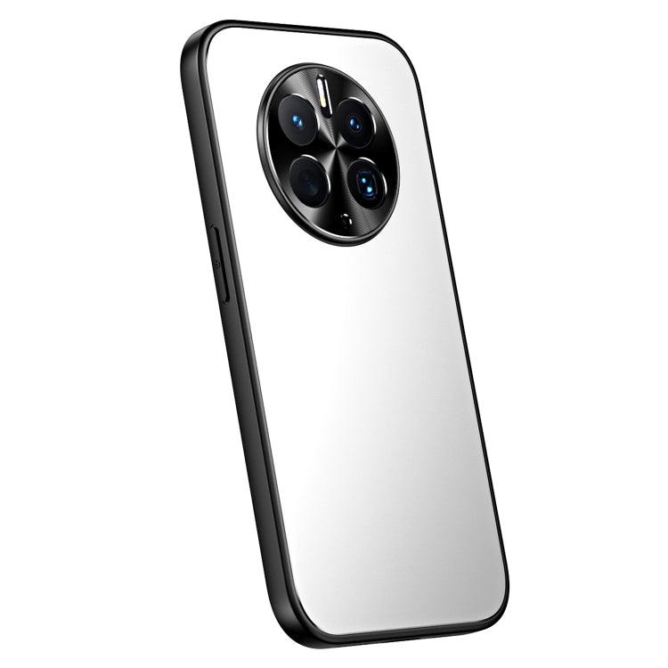 For Huawei Mate 50 R-JUST RJ-61 Electroplating Frosted TPU + PC Phone Case(Silver) - Huawei Cases by R-JUST | Online Shopping South Africa | PMC TechLife | Buy Now Pay Later Mobicred