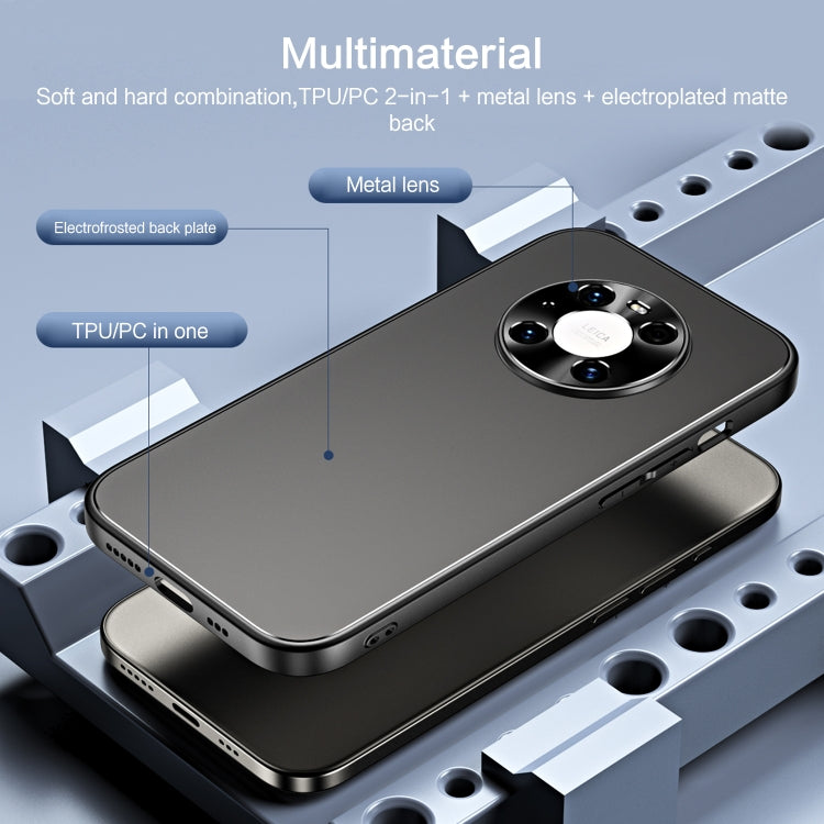 For Huawei Mate 40 Pro R-JUST RJ-61 Electroplating Frosted TPU + PC Phone Case(Grey) - Huawei Cases by R-JUST | Online Shopping South Africa | PMC TechLife | Buy Now Pay Later Mobicred