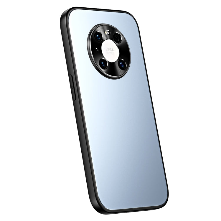 For Huawei Mate 40 Pro R-JUST RJ-61 Electroplating Frosted TPU + PC Phone Case(Blue) - Huawei Cases by R-JUST | Online Shopping South Africa | PMC TechLife