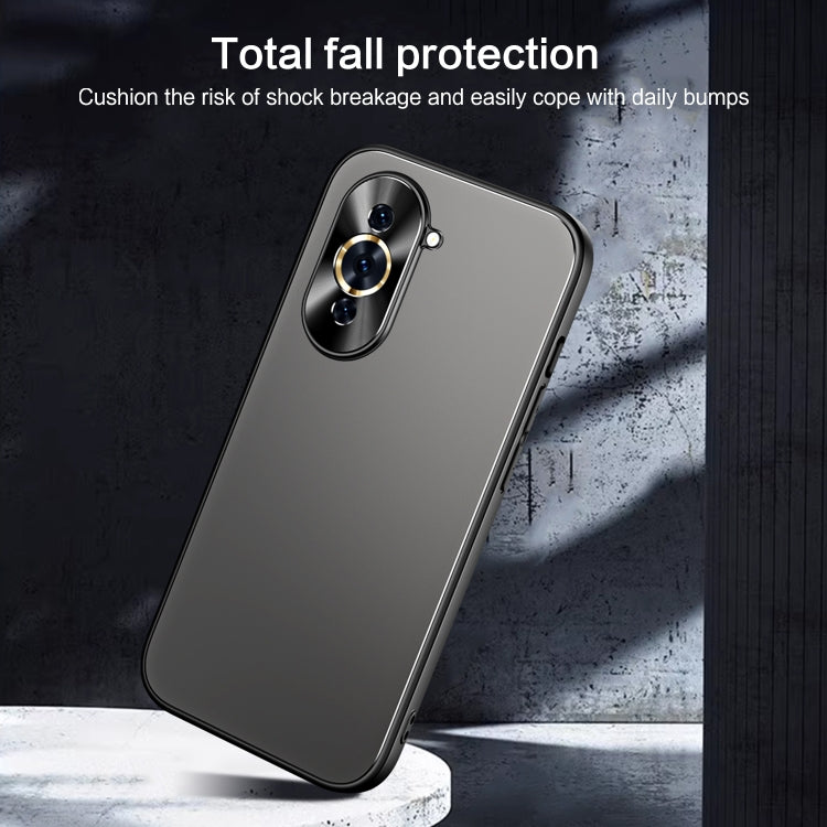 For Huawei nova 10 R-JUST RJ-61 Electroplating Frosted TPU + PC Phone Case(Grey) - Huawei Cases by R-JUST | Online Shopping South Africa | PMC TechLife | Buy Now Pay Later Mobicred