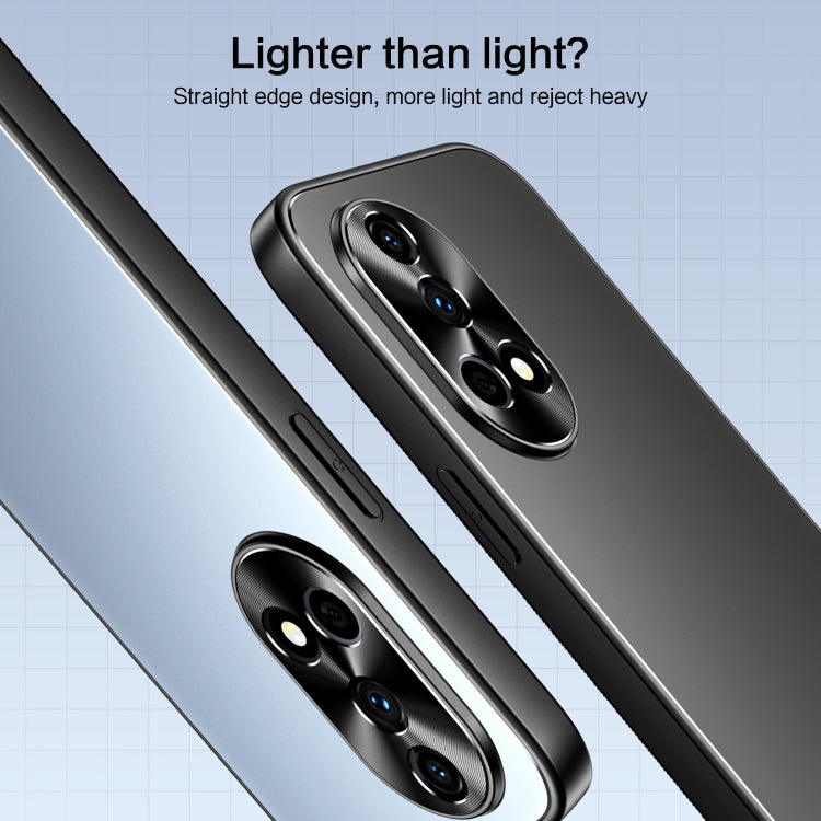 For Huawei nova 12 R-JUST RJ-61 Electroplating Frosted TPU + PC Phone Case with Holder(Silver) - Huawei Cases by R-JUST | Online Shopping South Africa | PMC TechLife | Buy Now Pay Later Mobicred