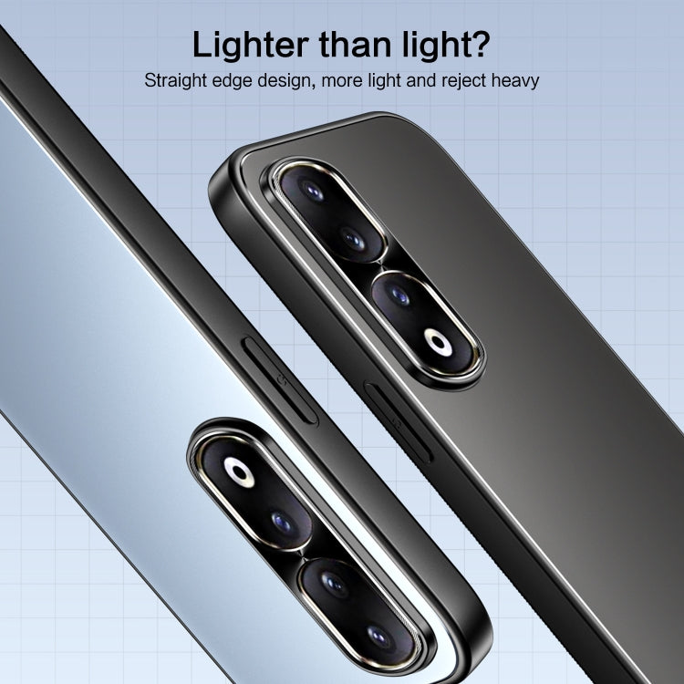 For Honor 90 Pro R-JUST RJ-61 Electroplating Frosted TPU + PC Phone Case(Grey) - Honor Cases by R-JUST | Online Shopping South Africa | PMC TechLife | Buy Now Pay Later Mobicred