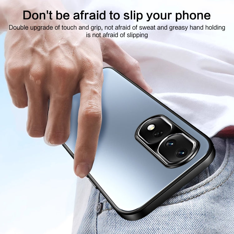 For Honor 80 Pro R-JUST RJ-61 Electroplating Frosted TPU + PC Phone Case with Holder(Silver) - Honor Cases by R-JUST | Online Shopping South Africa | PMC TechLife | Buy Now Pay Later Mobicred