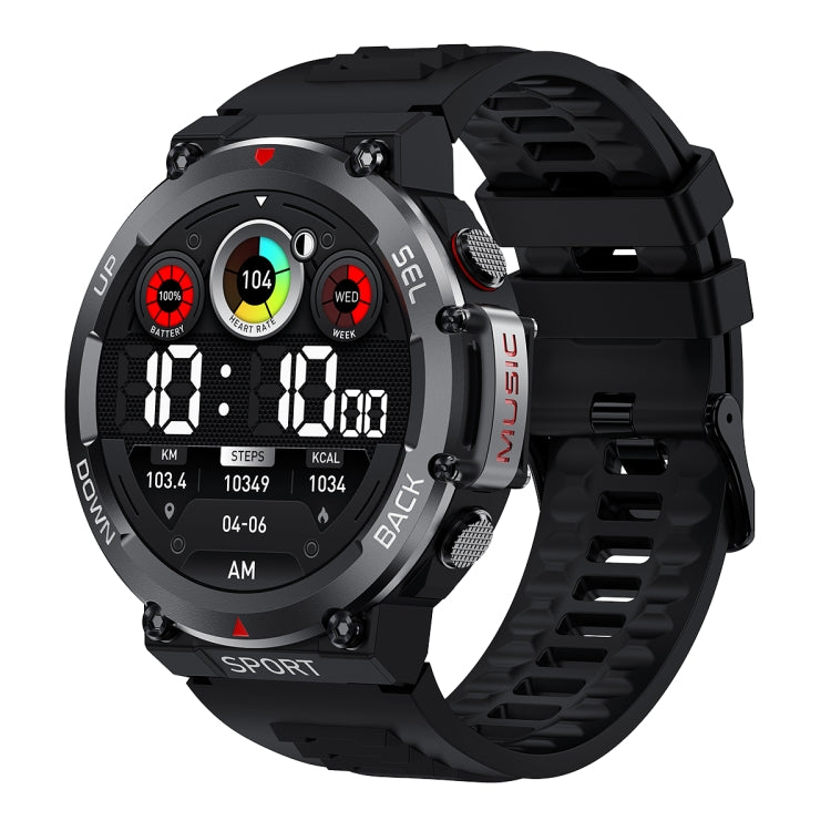 LEMFO LF33 1.39 inch TFT Round Screen Smart Watch Supports Bluetooth Calls(Black) - free shipping - PMC TechLife - Order now!