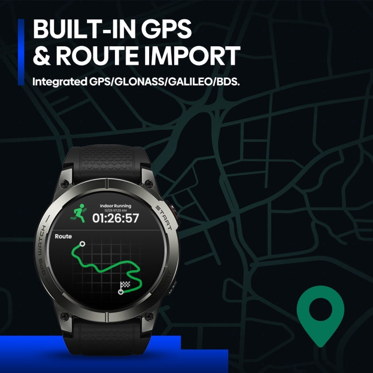 Zeblaze Stratos 3 Pro 1.43 inch AMOLED Screen Sports Smart Watch Support Bluetooth Call(Black) - free shipping - PMC TechLife - Order now!