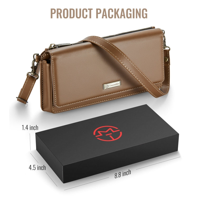 CaseMe Me30 Multi Functional Diagonal Cross Bag Phone Case(Brown) - free shipping - PMC Jewellery - Order now!