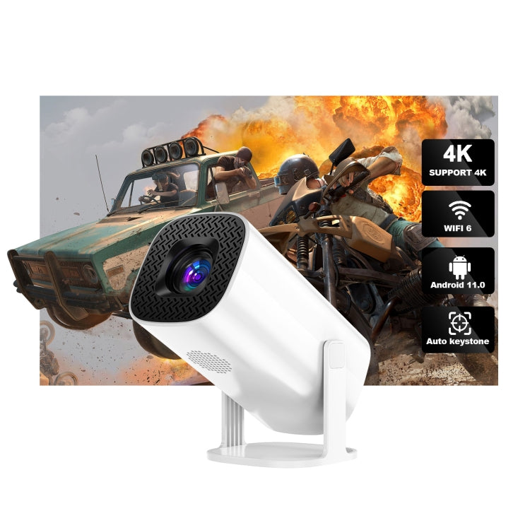 GXMO P30 Android 11 OS HD Portable WiFi Projector, Plug Type:UK Plug(White) - Mini Projector by GXMO | Online Shopping South Africa | PMC Jewellery | Buy Now Pay Later Mobicred