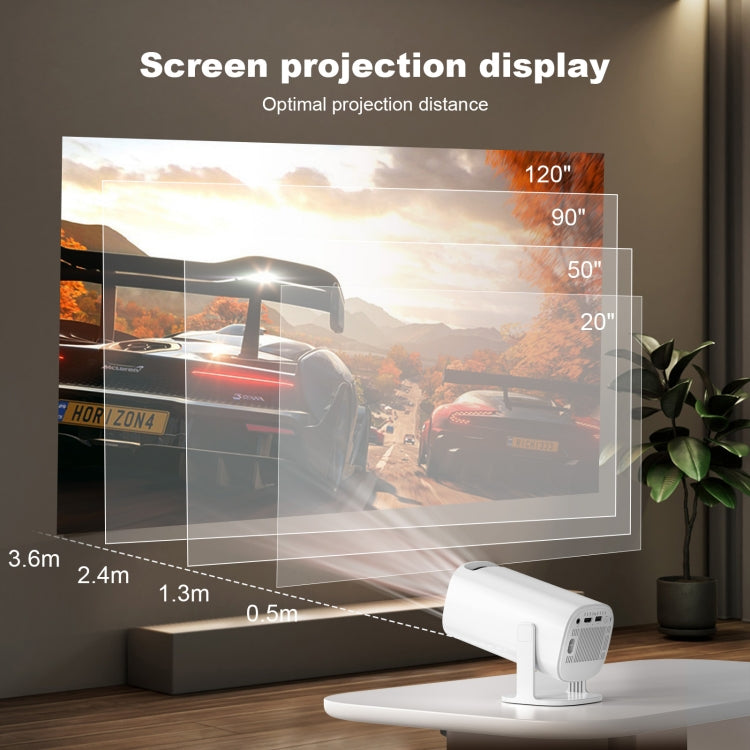 GXMO P30 Android 11 OS HD Portable WiFi Projector, Plug Type:EU Plug(White) - Mini Projector by GXMO | Online Shopping South Africa | PMC Jewellery | Buy Now Pay Later Mobicred