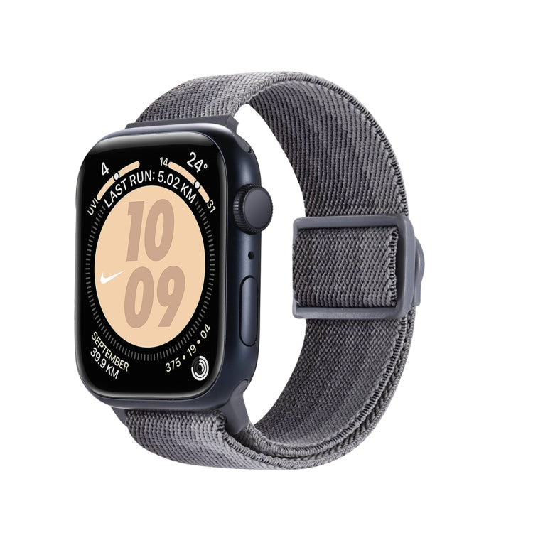 For Apple Watch Series 4 40mm Carbon Fiber Texture Snap Buckle Nylon Watch Band(Gradient Grey) - free shipping - PMC TechLife - Order now!