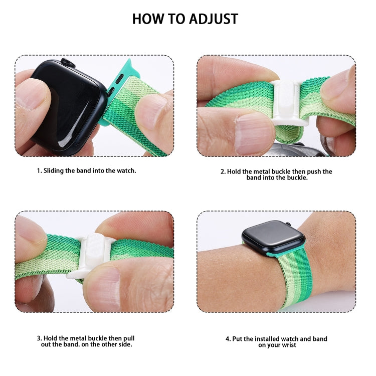 For Apple Watch 38mm Carbon Fiber Texture Snap Buckle Nylon Watch Band(Blue) - Watch Bands by PMC TechLife | Online Shopping South Africa | PMC TechLife | Buy Now Pay Later Mobicred