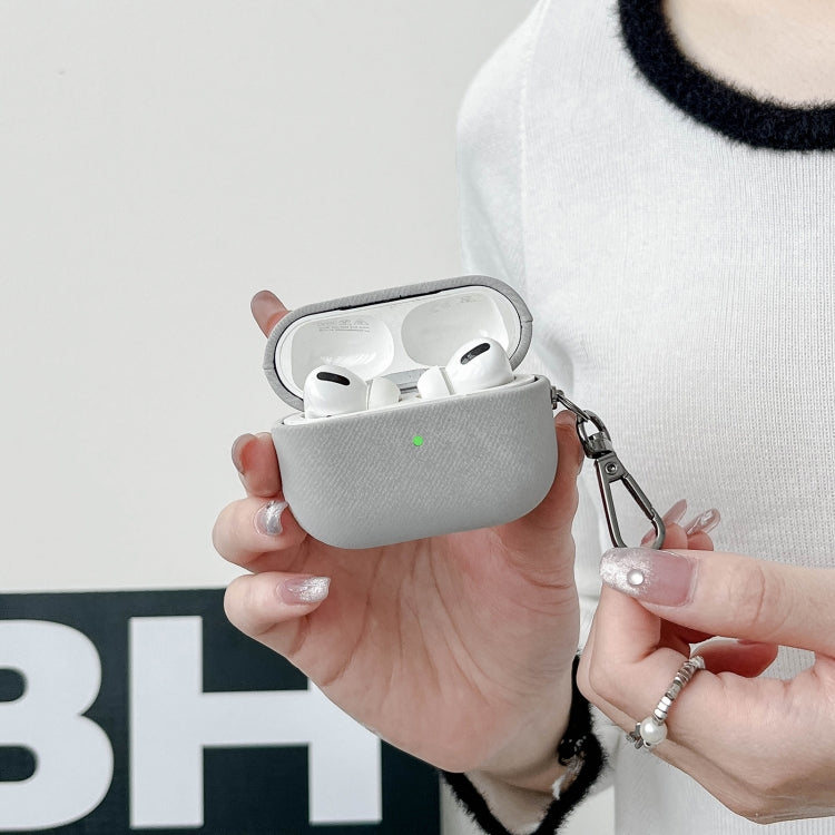 For AirPods Pro Suede Earphone Protective Case(White) - For AirPods Pro by PMC Jewellery | Online Shopping South Africa | PMC Jewellery | Buy Now Pay Later Mobicred