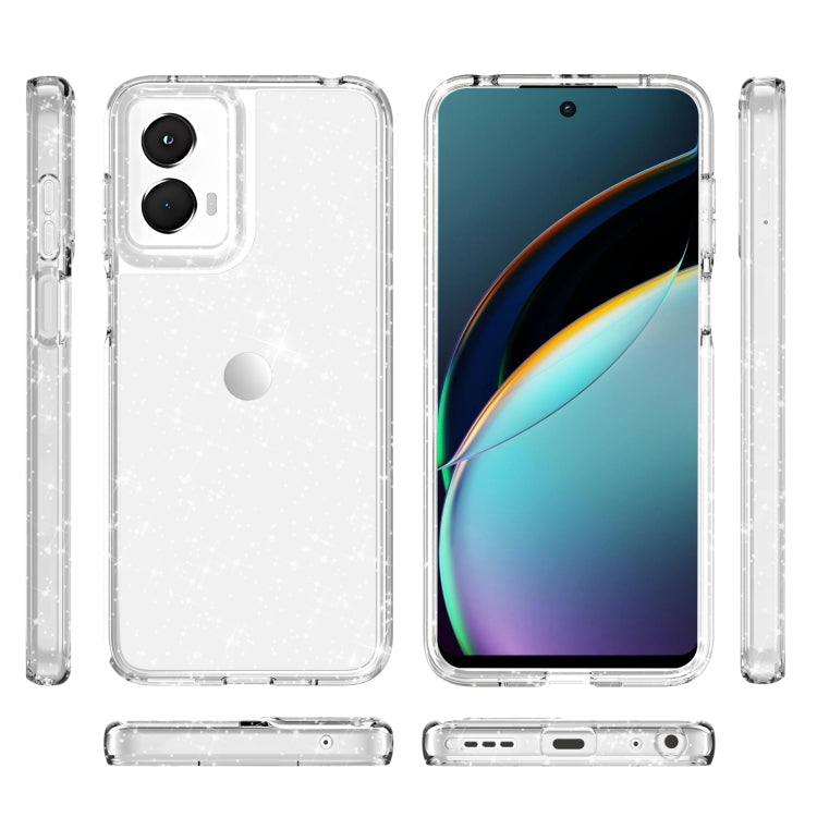 For Motorola Moto G 5G 2024 Terminator Style Shockproof Phone Case(Glitter White) - Motorola Cases by PMC Jewellery | Online Shopping South Africa | PMC Jewellery | Buy Now Pay Later Mobicred