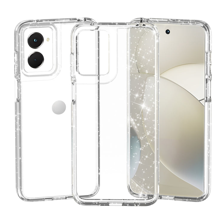 For Motorola Moto G Power 5G 2024 Terminator Style Shockproof Phone Case(Glitter White) - Motorola Cases by PMC Jewellery | Online Shopping South Africa | PMC Jewellery | Buy Now Pay Later Mobicred