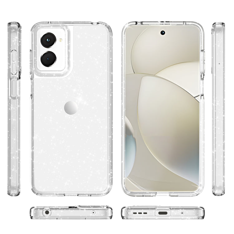 For Motorola Moto G Power 5G 2024 Terminator Style Shockproof Phone Case(Glitter White) - Motorola Cases by PMC Jewellery | Online Shopping South Africa | PMC Jewellery | Buy Now Pay Later Mobicred